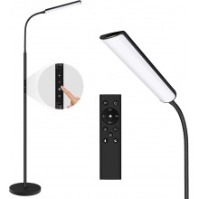 LED Floor Lamp, Bright 15W Floor Lamps for Living Room with 1H Timer, Stepless Adjustable 3000K-6000K Colors & Brightness Standing Lamp with Remote & Touch Control Reading Floor Lamps