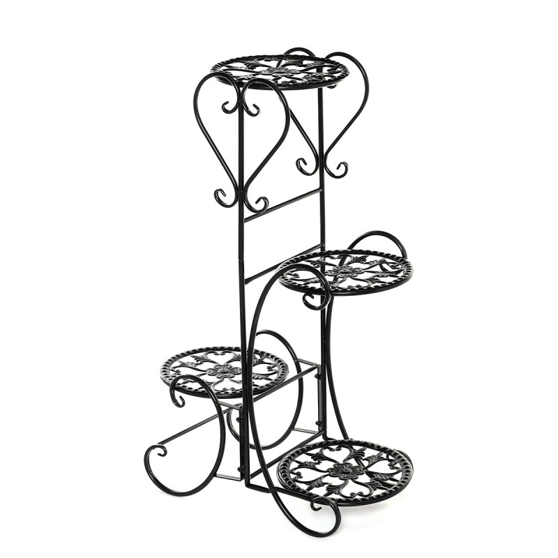 4-Tier Plant Stand Flowers Pot Display Shelf Home ...